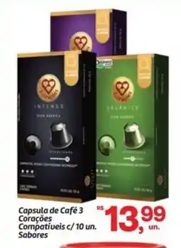 Fort Atacadista Capsula de Café 3 Corações Compatíveis c/10 un. oferta