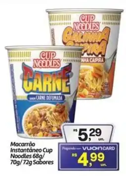 Fort Atacadista Macarrão Instantâneo Cup Noodles oferta