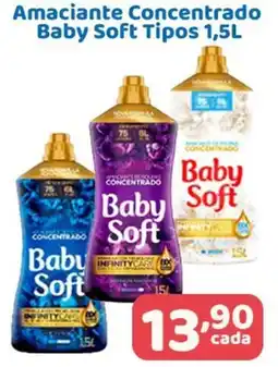 X Supermercados Amaciante Concentrado Baby Soft Tipos oferta