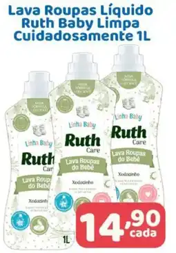 X Supermercados Lava Roupas Líquido Ruth Baby Limpa Cuidadosamente oferta