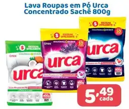 X Supermercados Lava Roupas em Pó Urca Concentrado Sachê oferta