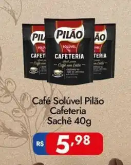 Supermercados Rondon Café Solúvel Pilão Cafeteria Sachê oferta