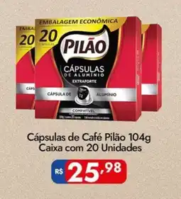 Supermercados Rondon Cápsulas de Café Pilão oferta