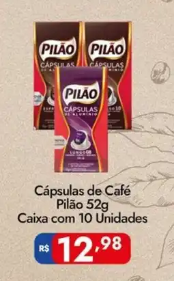 Supermercados Rondon Cápsulas de Café Pilão oferta