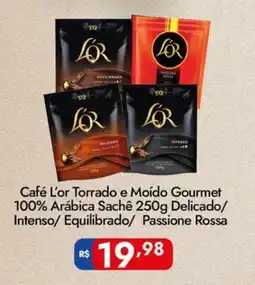 Supermercados Rondon Café L'or Torrado e Moído Gourmet 100% Arábica Sachê oferta