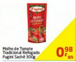 Tenda Atacado Molho de tomate fugini 300g oferta