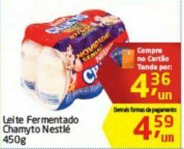 Tenda Atacado Leite fermentado chamyto nestlé 450g oferta