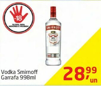Tenda Atacado Vodka smirnoff 998ml oferta