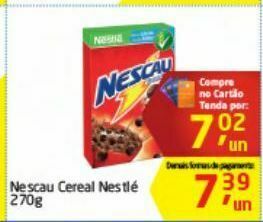 Tenda Atacado Nescau cereal nestlé 270g oferta