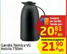 Garrafa térmica invicta 750ml