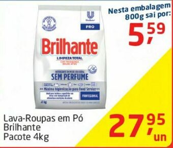 Tenda Atacado Lava-roupas em pó brilhante 4kg oferta