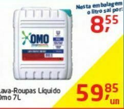 Tenda Atacado Lava-roupas líquido omo 7l oferta