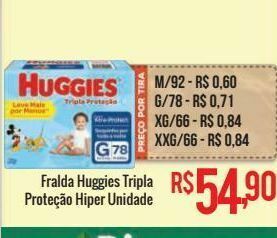Mart Minas Fralda huggies tripla proteção hiper unidade oferta