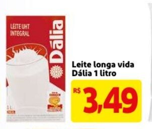 Mercado Extra Leite Longa Vida Dalia 1L oferta