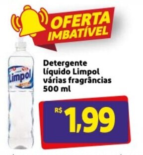 Mercado Extra Detergente Liquido Limpol varias fragrancia 500ml oferta