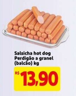 Mercado Extra Salsicha Hot Dog Perdigao a granel 1kg oferta