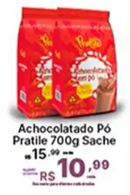Super Lagoa Achocolatado Pó Pratile Sache oferta