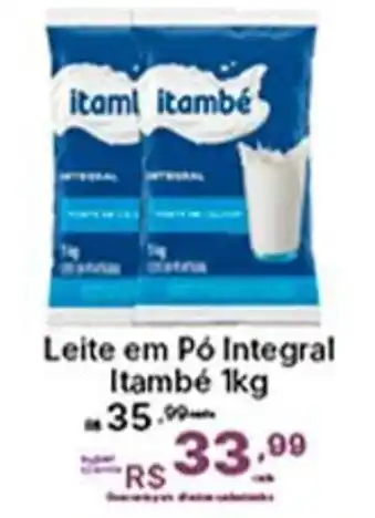 Super Lagoa Leite em Pó Integral Itambé oferta