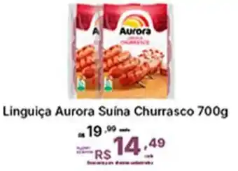 Super Lagoa Linguiça Aurora Suína Churrasco oferta