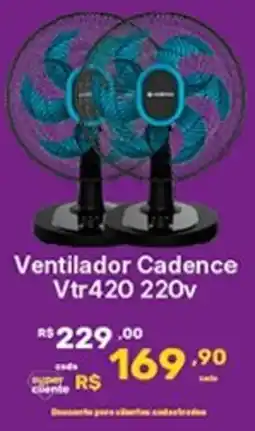 Super Lagoa Ventilador Cadence Vtr420 220v oferta