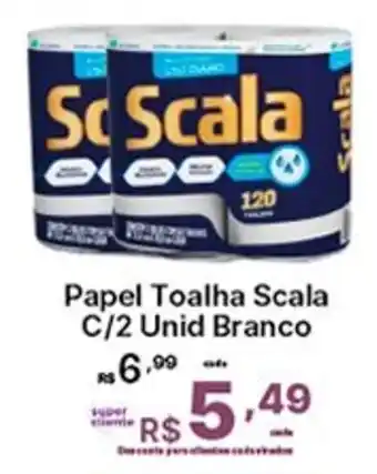 Papel Toalha Scala C/2 Unid Branco