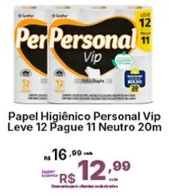 Super Lagoa Papel Higiênico Personal Vip oferta