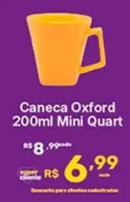 Super Lagoa Caneca Oxford Mini Quart oferta