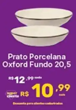 Super Lagoa Prato Porcelana Oxford Fundo 20,5 oferta
