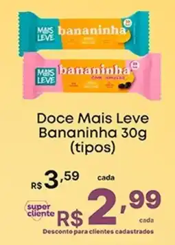 Super Lagoa Doce Mais Leve Bananinha (tipos) oferta