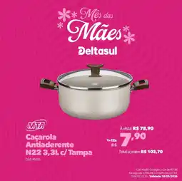 Deltasul Caçarola Antiaderente N22 c/Tampa oferta
