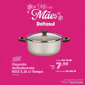 Caçarola Antiaderente N22 c/Tampa