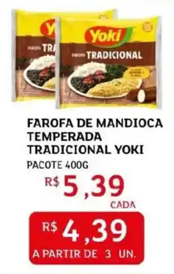 Assaí Atacadista Farofa de mandioca temperada tradicional yoki oferta