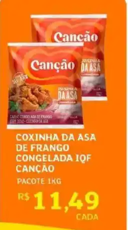 Assaí Atacadista Coxinha da asa de frango congelada iqf canção oferta