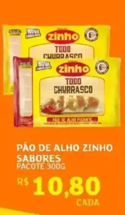 Assaí Atacadista Pao de alho zinho sabores pacote oferta