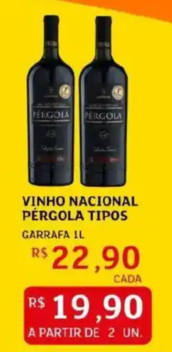 Assaí Atacadista Vinho nacional pérgola tipos garrafa oferta