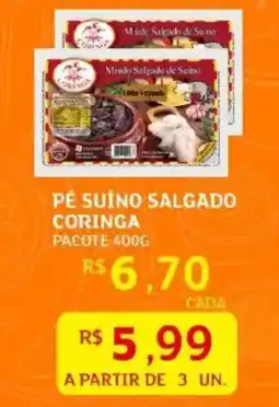 Assaí Atacadista Pé suíno salgado coringa pacote oferta