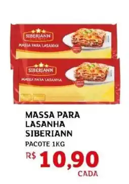 Assaí Atacadista Massa para lasanha siberiann pacote oferta