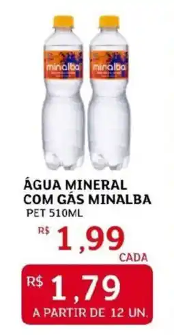 Assaí Atacadista Água mineral com gás minalba pet oferta