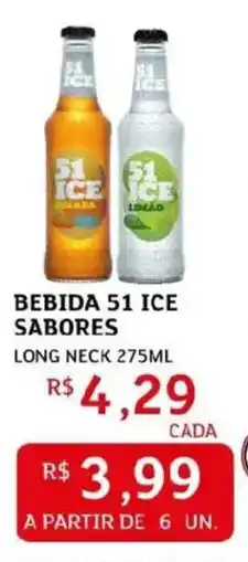 Assaí Atacadista Bebida 51 ice sabores long neck oferta
