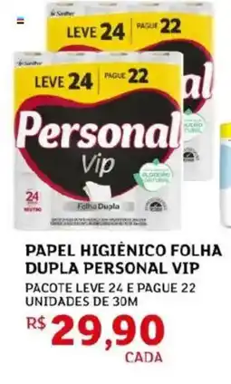 Assaí Atacadista Papel higiênico folha dupla personal vip oferta
