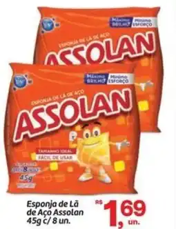 Fort Atacadista Esponja de La de Aço Assolan c/8 un. oferta