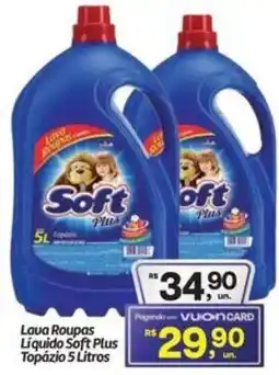 Fort Atacadista Lava Roupas Liquido Soft Plus Topázio oferta
