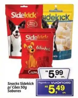 Fort Atacadista Snacks Sidekick P/Cães Sabores oferta