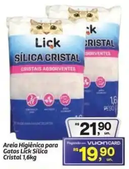 Fort Atacadista Areia Higiênica para Gatos Lick Silica Cristal oferta