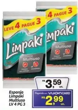 Fort Atacadista Esponja Limpaki Multiuso oferta