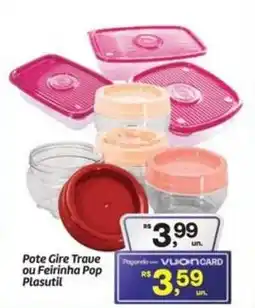 Fort Atacadista Pote Gire Traue ou Feirinha Pop Plasutil oferta