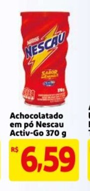 Mercado Extra Achocolatado em po Nescau Activ-Go 370g oferta