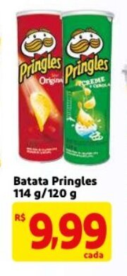 Mercado Extra Batata Pringles 114g/120g oferta
