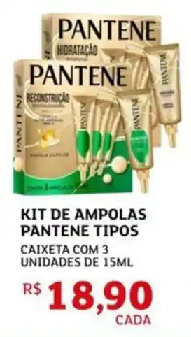 Kit de ampolas pantene tipos