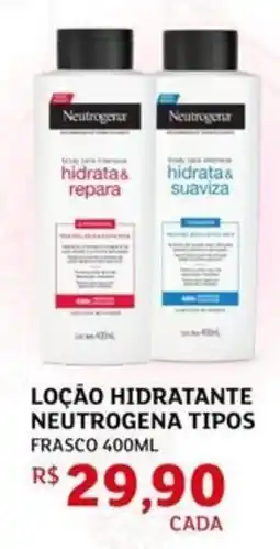 Assaí Atacadista Loção hidratante neutrogena tipos frasco oferta